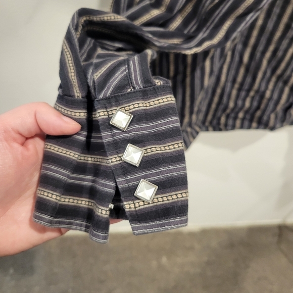 White Horse Ranch Mens Size XXL Western Blue Button Down Shirt - Picture 3 of 6